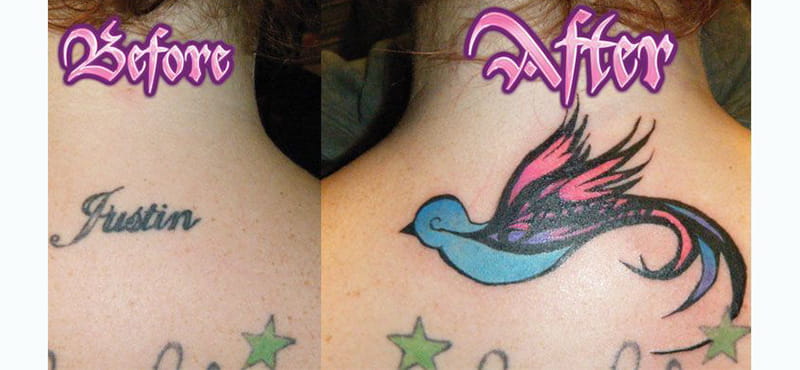 30 Incredible Ideas to Cover-up Name Tattoos of your Ex 82