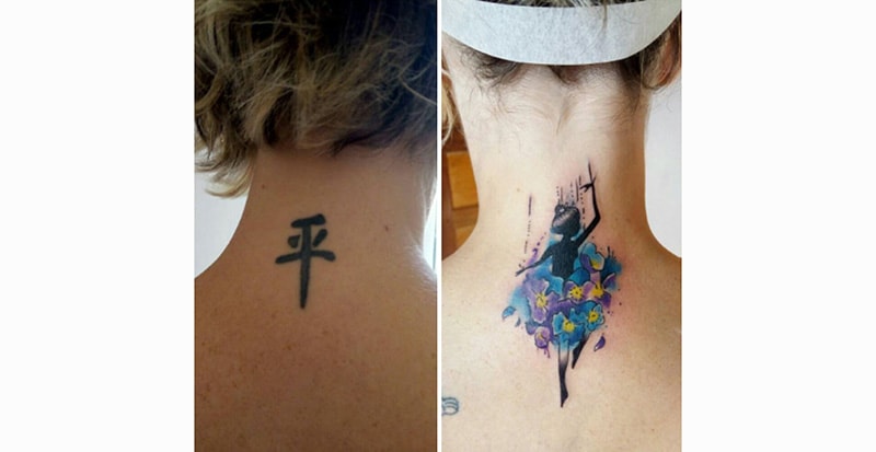 30 Incredible Ideas to Cover-up Name Tattoos of your Ex 72
