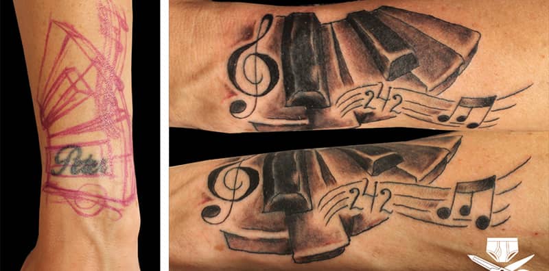 30 Incredible Ideas to Cover-up Name Tattoos of your Ex 93