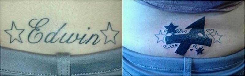 30 Incredible Ideas to Cover-up Name Tattoos of your Ex 105