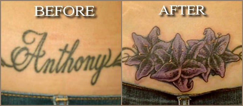 30 Incredible Ideas to Cover-up Name Tattoos of your Ex 77