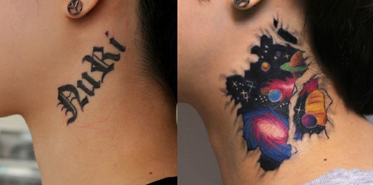 30 Incredible Ideas to Cover-up Name Tattoos of your Ex 102