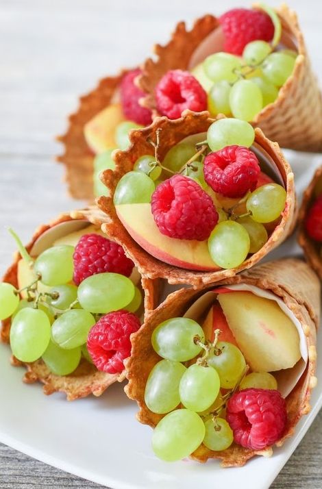 Mouthwatering fruit cones